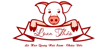Logo lò heo quay Loan Thảo núi sam châu đốc